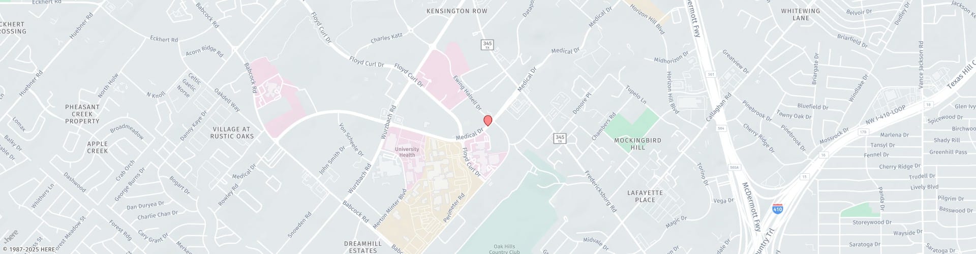 Location Map: 4410 Medical Dr San Antonio, TX 78229