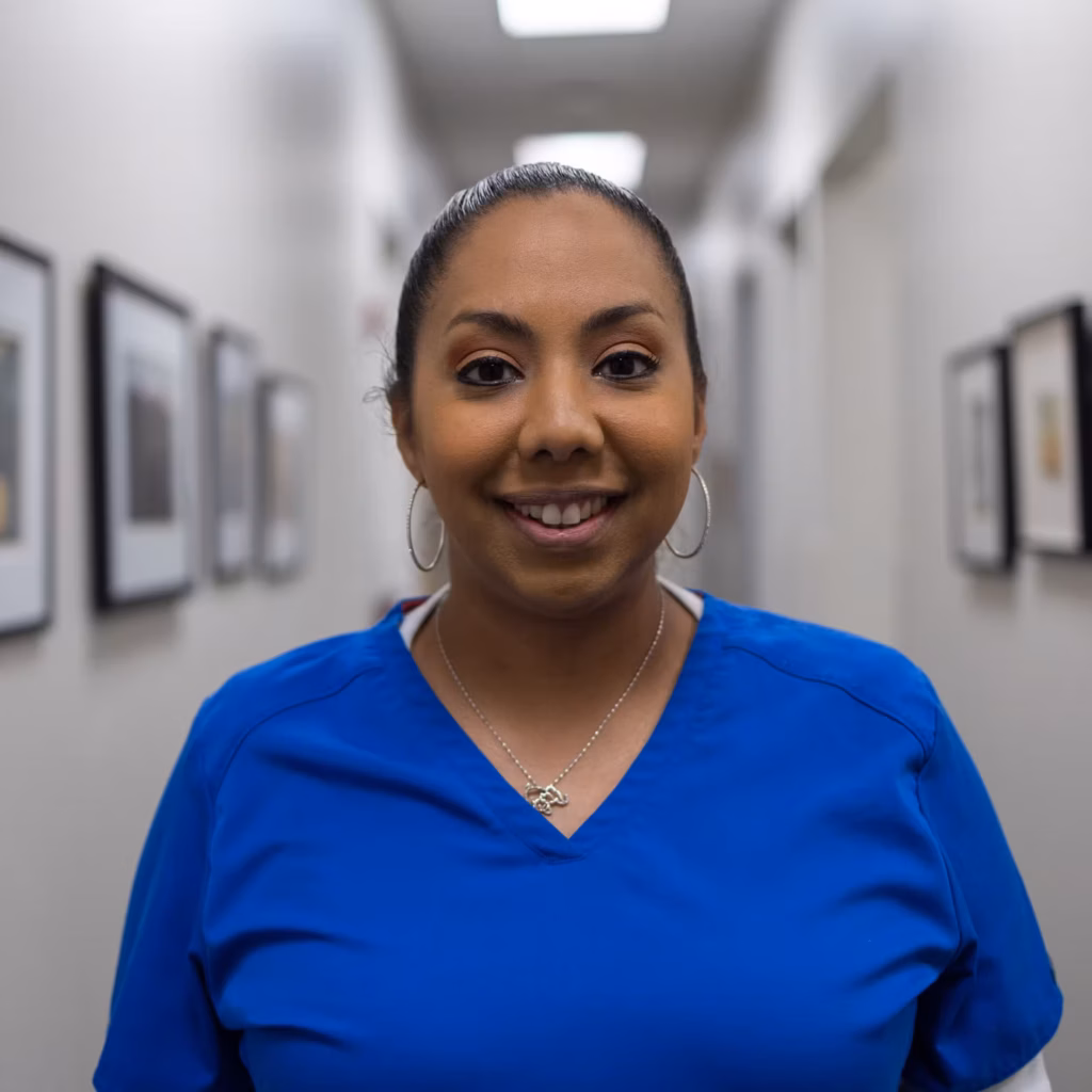 Woman in the doctor uniform