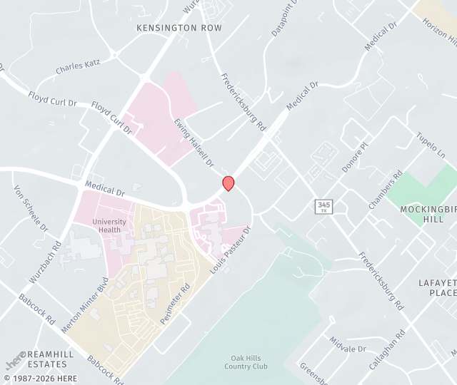 Location Map: 4410 Medical Drive, #100 San Antonio, Texas 78229