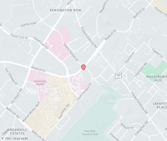 Location Map: 4410 Medical Drive, #100 San Antonio, TX 78229